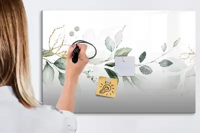 Tablă magnetică cu ștergere uscată cu model abstract