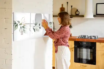 Tablă magnetică cu ștergere uscată cu model abstract