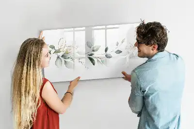 Tablă magnetică cu ștergere uscată cu model abstract