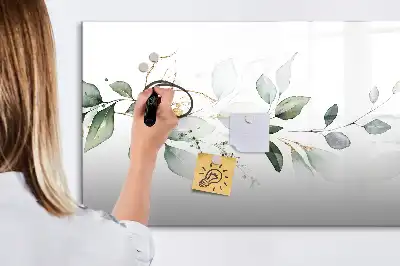 Tablă magnetică cu ștergere uscată cu model abstract