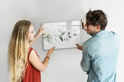 Tablă magnetică cu ștergere uscată cu model abstract