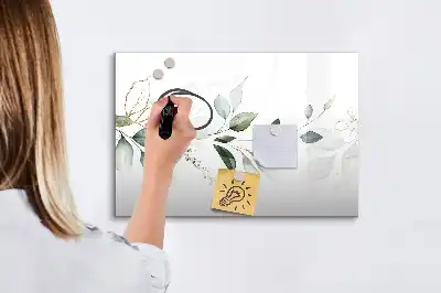 Tablă magnetică cu ștergere uscată cu model abstract