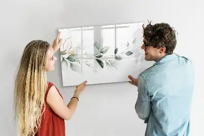 Tablă magnetică cu ștergere uscată cu model abstract