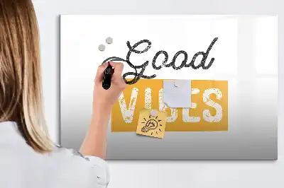 Tablă magnetică cu ștergere uscată cu mesaj inspirațional