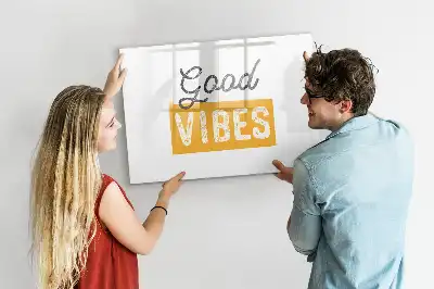 Tablă magnetică cu ștergere uscată cu mesaj inspirațional