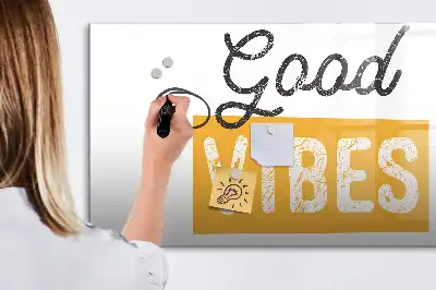 Tablă magnetică cu ștergere uscată cu mesaj inspirațional