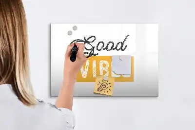 Tablă magnetică cu ștergere uscată cu mesaj inspirațional