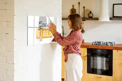 Tablă magnetică cu ștergere uscată cu mesaj inspirațional
