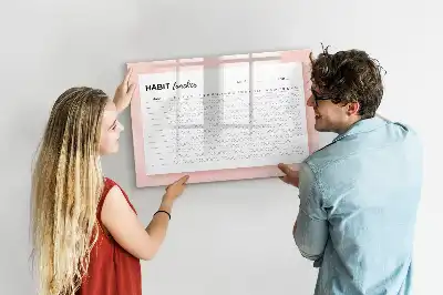 Tablă magnetică cu ștergere uscată pentru monitorizarea obiceiurilor