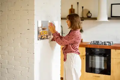 Tablă magnetică cu ștergere uscată model vacanță cu mașina
