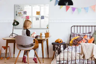 Tablă magnetică cu ștergere uscată planificator săptămânal confortabil