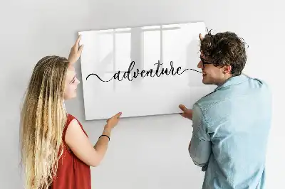 Tablă magnetică cu ștergere uscată model Text Aventură