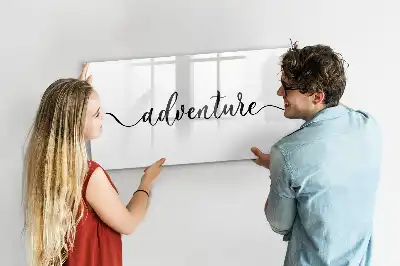 Tablă magnetică cu ștergere uscată model Text Aventură