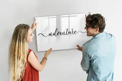 Tablă magnetică cu ștergere uscată model Text Aventură