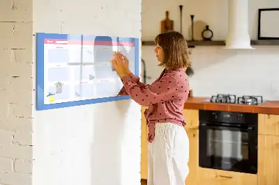 Tablă magnetică cu ștergere uscată planificator lunar