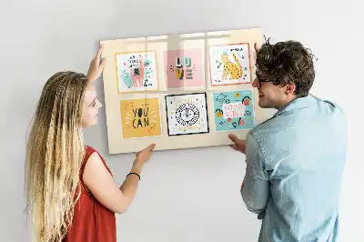 Tablă magnetică cu ștergere uscată cu sloganuri motivaționale
