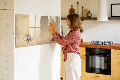 Tablă magnetică cu ștergere uscată compas