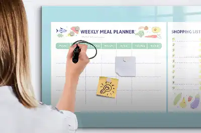 Tablă magnetică cu ștergere uscată planificator de mese