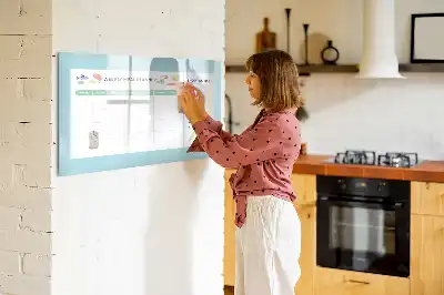 Tablă magnetică cu ștergere uscată planificator de mese