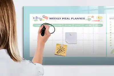 Tablă magnetică cu ștergere uscată planificator de mese