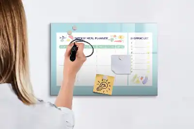 Tablă magnetică cu ștergere uscată planificator de mese