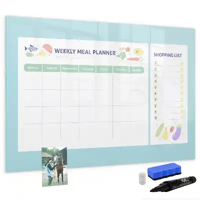 Tablă magnetică cu ștergere uscată planificator de mese