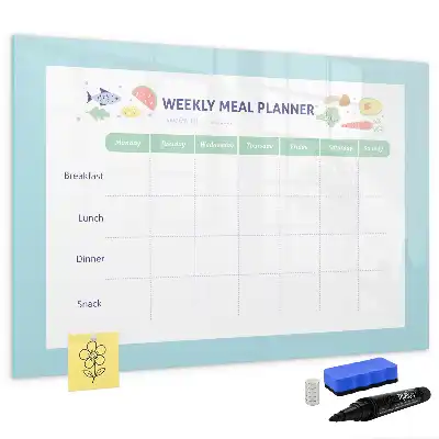 Tablă magnetică cu ștergere uscată planificator de mese
