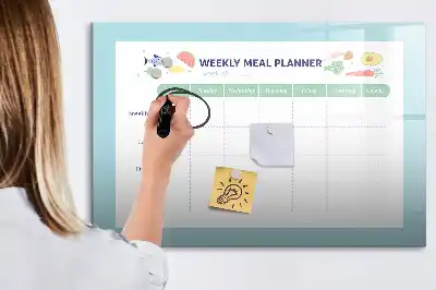 Tablă magnetică cu ștergere uscată planificator de mese