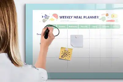 Tablă magnetică cu ștergere uscată planificator de mese