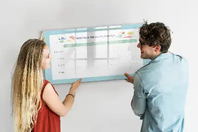 Tablă magnetică cu ștergere uscată planificator de mese