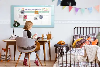 Tablă magnetică cu ștergere uscată planificator de mese