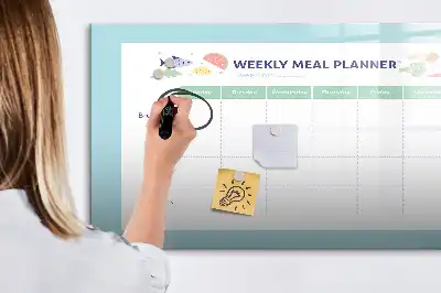 Tablă magnetică cu ștergere uscată planificator de mese