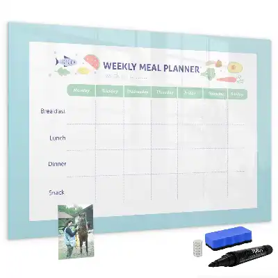 Tablă magnetică cu ștergere uscată planificator de mese