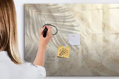Tablă magnetică cu ștergere uscată model Umbră pe nisip