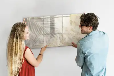 Tablă magnetică cu ștergere uscată model Umbră pe nisip