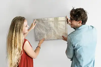 Tablă magnetică cu ștergere uscată model Umbră pe nisip