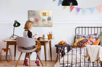 Tablă magnetică cu ștergere uscată model Umbră pe nisip