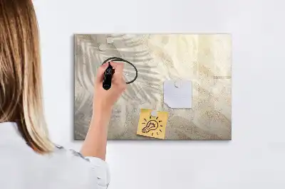 Tablă magnetică cu ștergere uscată model Umbră pe nisip