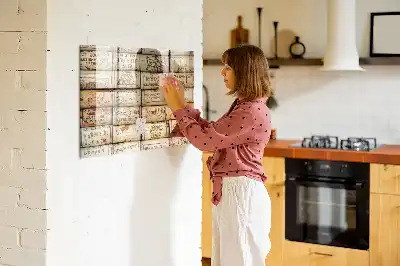 Tablă magnetică cu ștergere uscată cu dopuri de vin