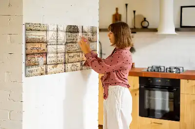 Tablă magnetică cu ștergere uscată cu dopuri de vin
