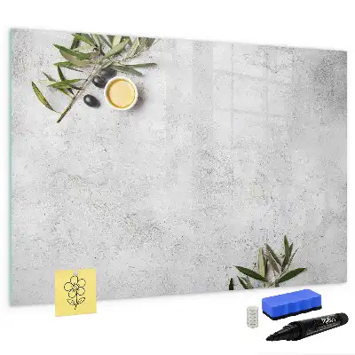 Tablă magnetică cu ștergere uscată cu design minimalist