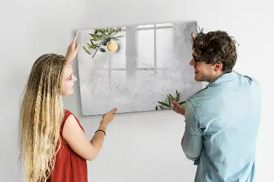 Tablă magnetică cu ștergere uscată cu design minimalist