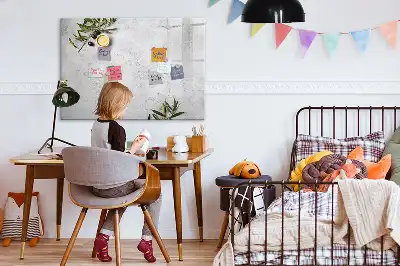 Tablă magnetică cu ștergere uscată cu design minimalist