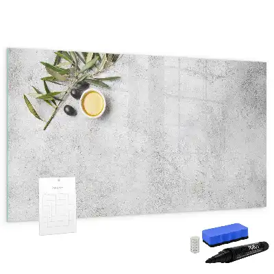 Tablă magnetică cu ștergere uscată cu design minimalist
