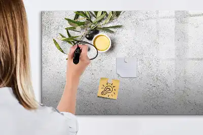 Tablă magnetică cu ștergere uscată cu design minimalist