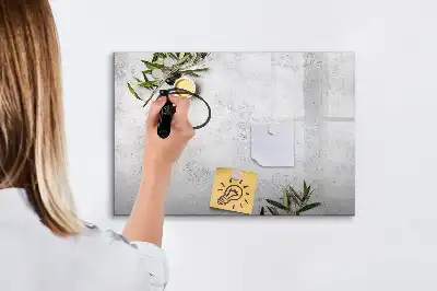 Tablă magnetică cu ștergere uscată cu design minimalist