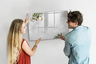 Tablă magnetică cu ștergere uscată cu design minimalist