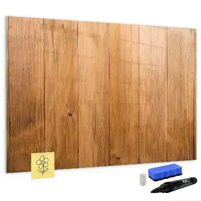 Tablă magnetică cu ștergere uscată cu aspect de scânduri de lemn