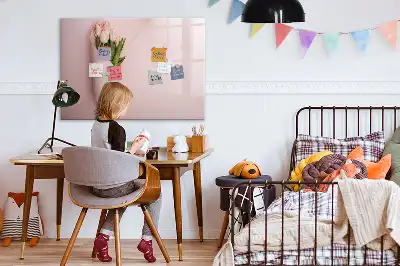 Tablă magnetică cu ștergere uscată model cu buchet de flori