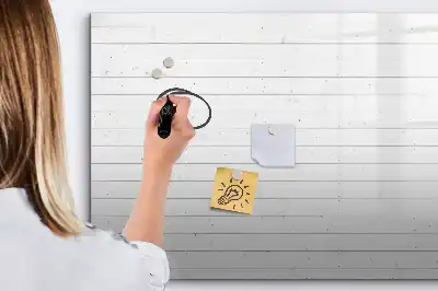 Tablă magnetică cu ștergere uscată model cu panouri de lemn